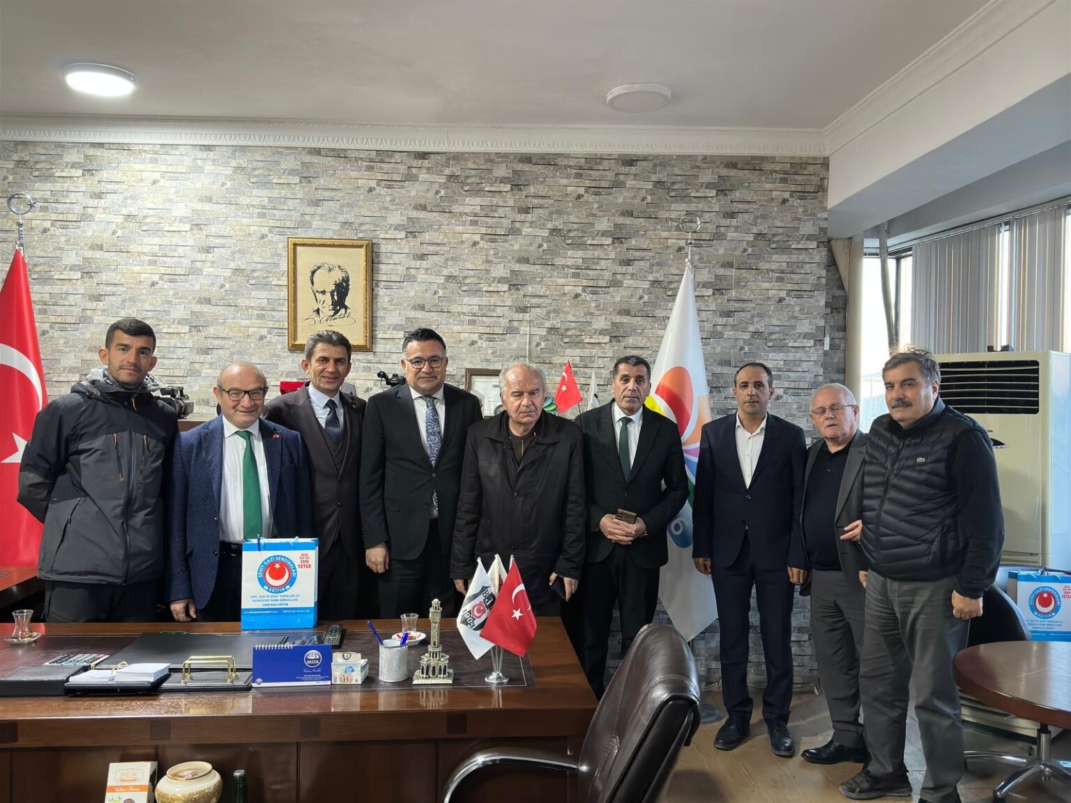 Şehit Gazi Sen Eğitim ve Yeni Büro Sendikası'ndan Kanal 56’ya Ziyaret